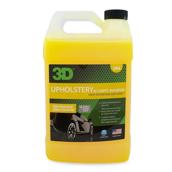 ⁦שמפו מקציף לשטיחים וריפודים 3D 204 <br> UPHOLSTERY & CARPET SHAMPOO⁩ – תמונה ⁦2⁩