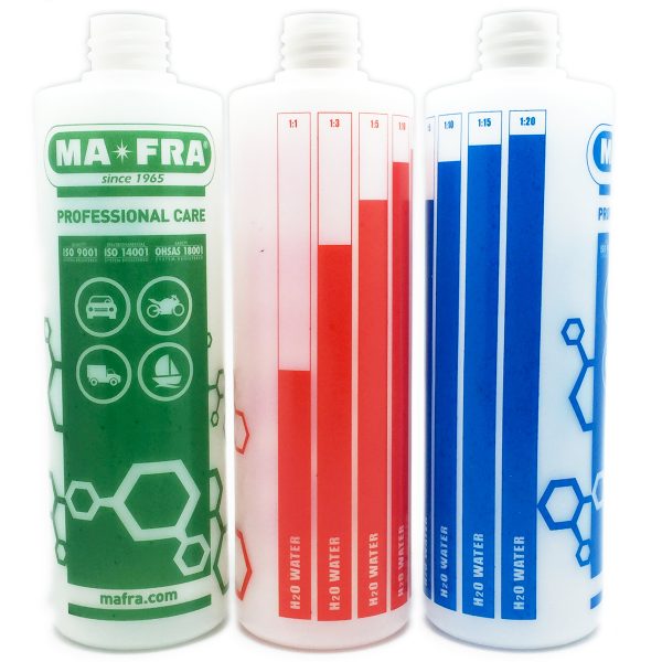 בקבוק ריק 500 מ"ל עם מידות מקורי FLACONE/PLASTIC BOTTLE