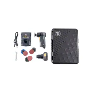 מלטשת/משחזת BL רוטורית מיני נטענת 6 מהירויות סוללה 10.8V 5.0Ah ומטען מהיר במזוודה