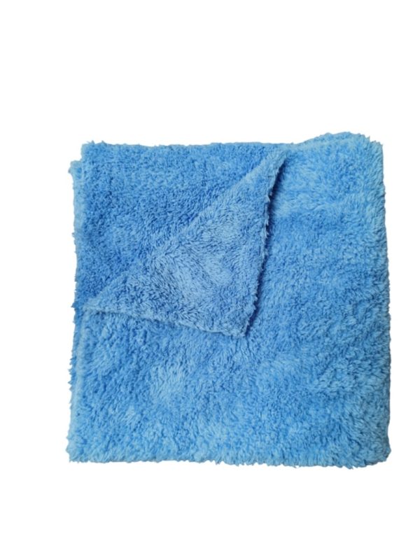 מטלית מיקרופייבר Plush תכלת ללא תפר DTW TL007 40X40 400gsm