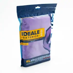 2 יח' מטלית לניקוי חיצוני 40X40 ס"מ סגולה 450GSM <BR> Lab - PANNO IDEALE FOR EXTERIOR