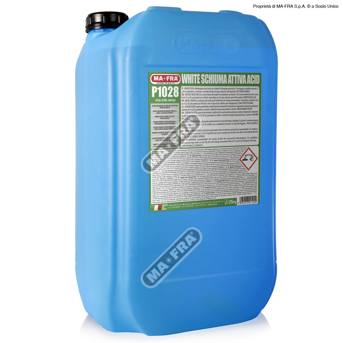 שמפו מקציף חומצי למים קשים וממוחזרים <BR> WHITE SCHIUMA ATTIVA ACID