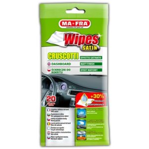 מטלית חד פעמית ללוח מחוונים אפקט משי <BR> WIPES CRUSCOTTI SATINATO
