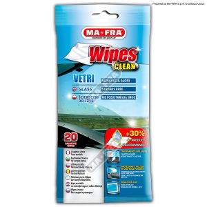 מטלית חד פעמית לשמשות ומסכים <BR> WIPES VETRI