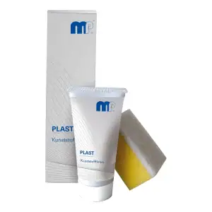 משחת צבע שחורה + ספוג לחידוש פלסטיק MP Plast