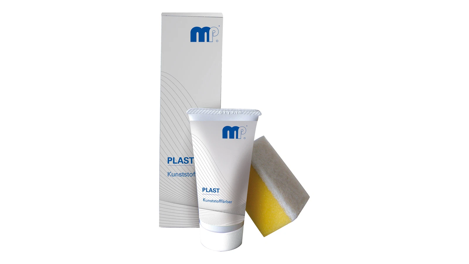 משחת צבע שחורה + ספוג לחידוש פלסטיק MP Plast